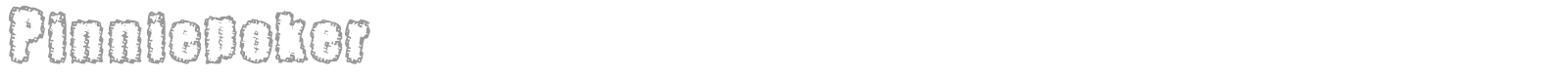 Pinnie Poker font preview