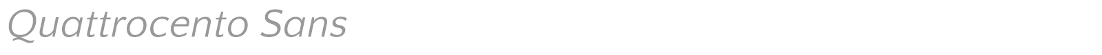 Quattrocento Sans font preview