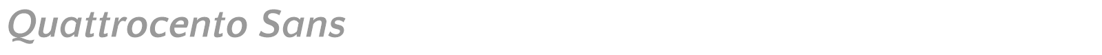 Quattrocento Sans font preview