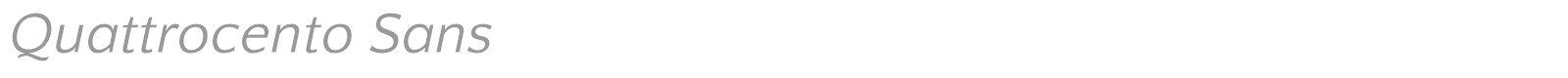 Quattrocento Sans font preview