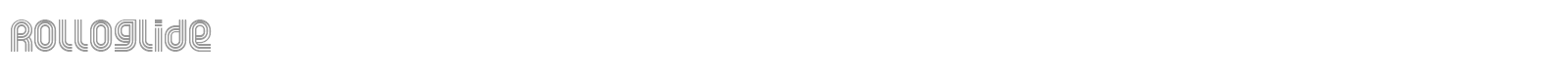 Rolloglide font preview