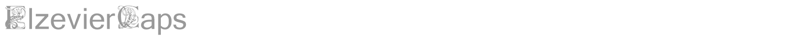 Elzevier font preview