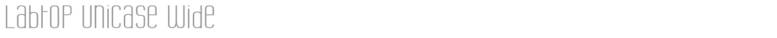 Labtop Unicase font preview