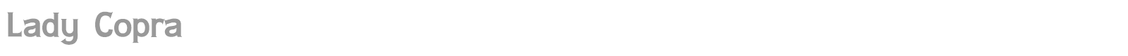 Lady Copra font preview