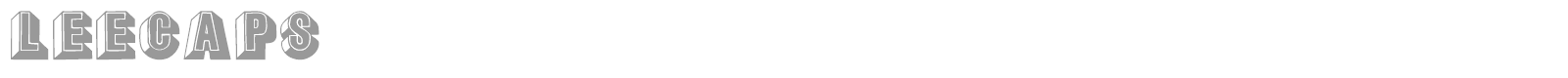 Lee Caps font preview