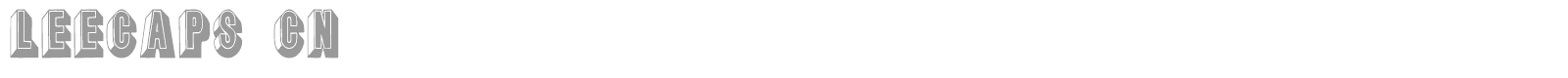 Lee Caps font preview