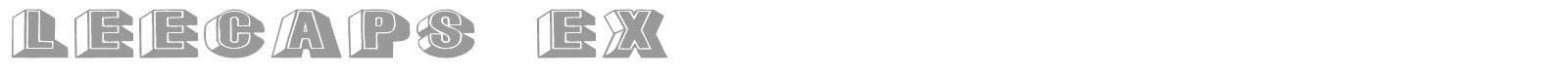 Lee Caps font preview
