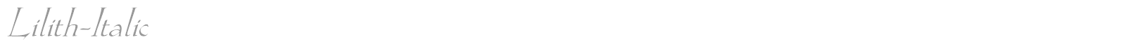 Lilith Family font preview