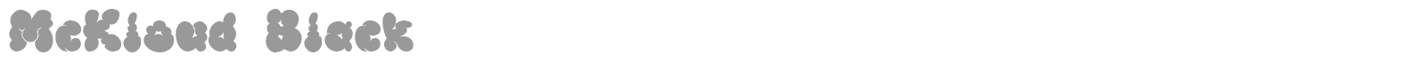 McKloud font preview