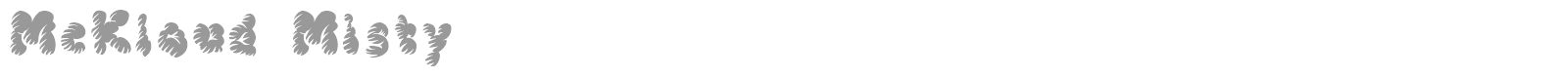 McKloud font preview