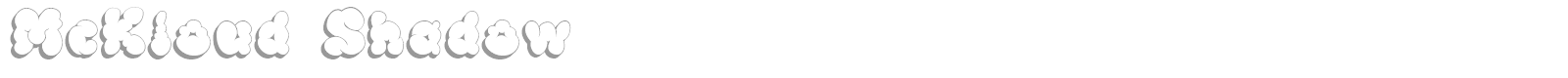 McKloud font preview