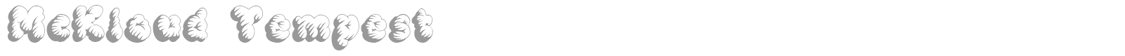 McKloud font preview