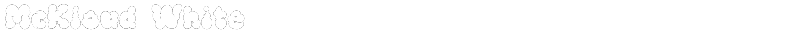 McKloud font preview
