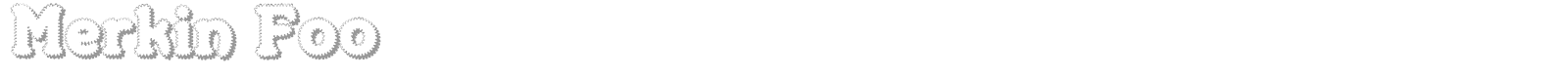 Merkin font preview