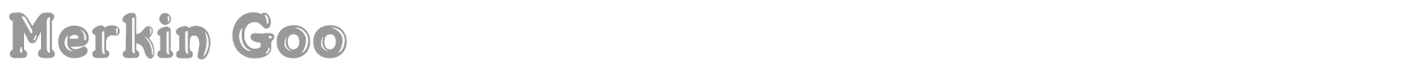 Merkin font preview