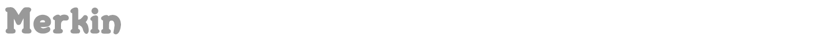 Merkin font preview