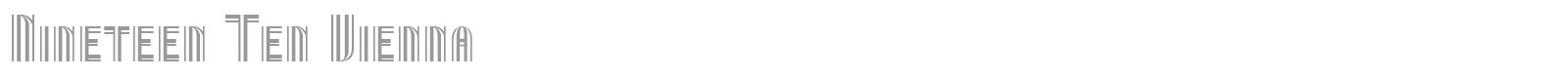 Nineteen Vienna font preview