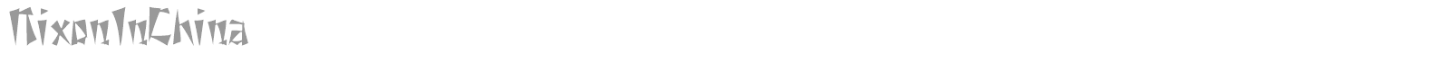 Nixon In China font preview