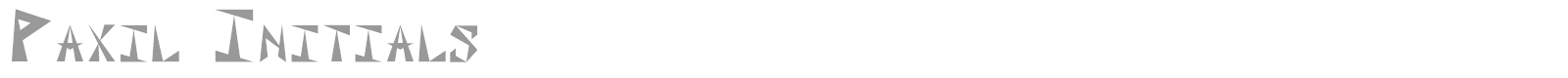 Paxil font preview