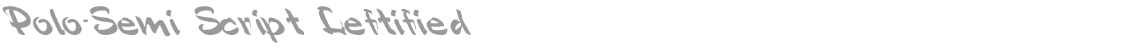Polo Semi Script font preview