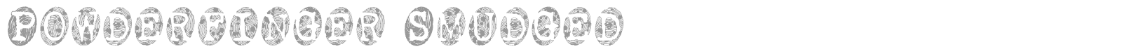 Powder Finger font preview