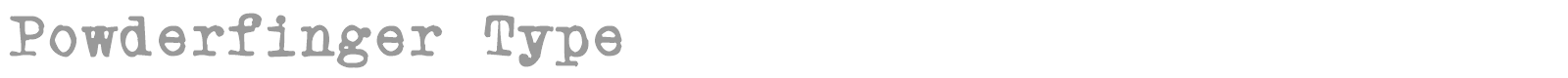Powder Finger font preview