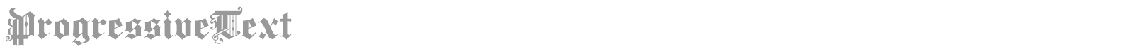 Progressive Text font preview