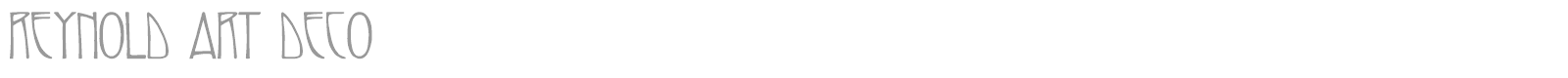 Reynold Art Deco font preview