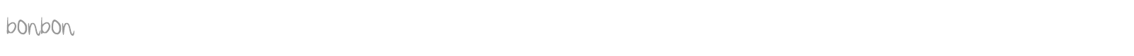 Bonbon font preview