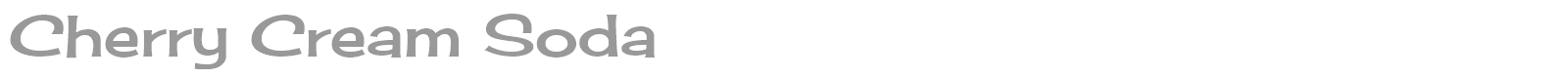 Cherry Cream Soda font preview