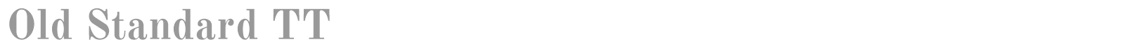 Old Standard font preview