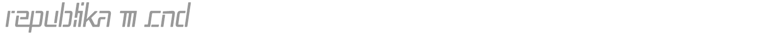Republica Regular font preview