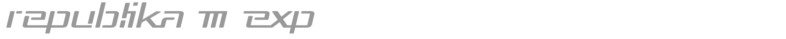 Republica Regular font preview