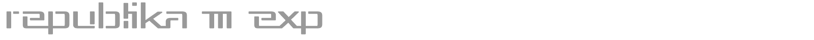 Republica Regular font preview