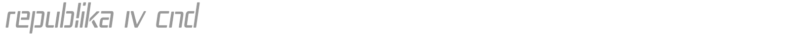 Republica Regular font preview