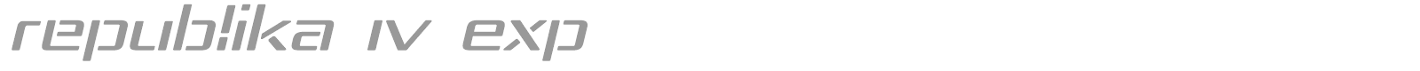 Republica Regular font preview