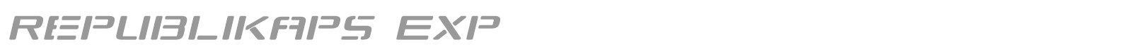 Republica Regular font preview