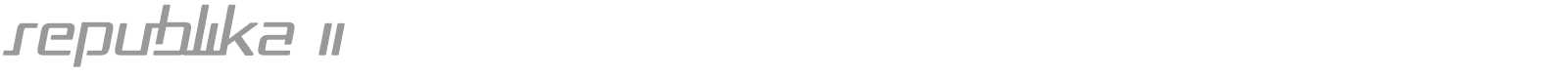 Republica Regular font preview
