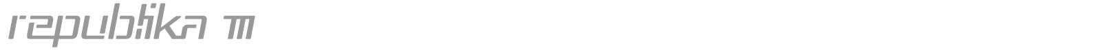 Republica Regular font preview