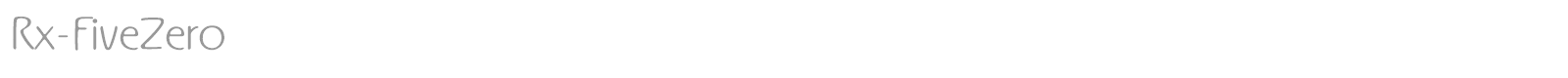 Rx Five Zero font preview