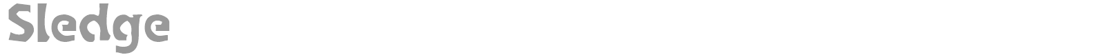 Sledge font preview