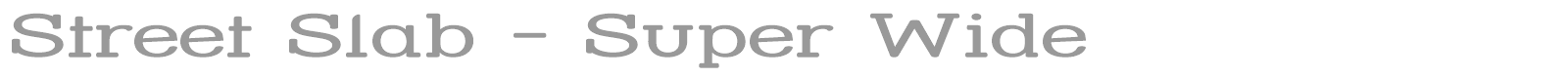 Street Slab font preview