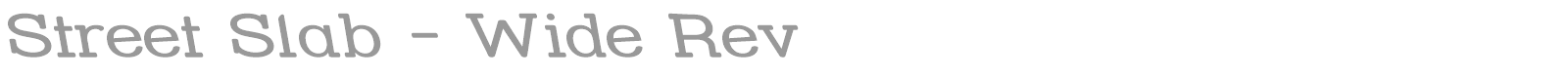 Street Slab font preview