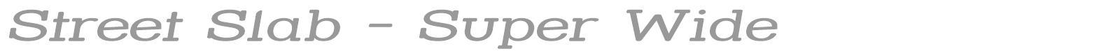 Street Slab font preview