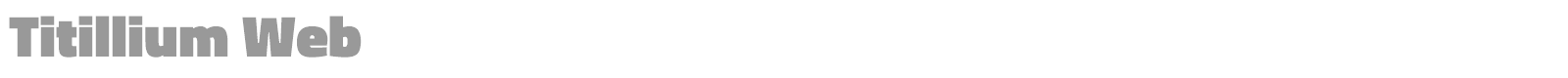 Titillium Web font preview