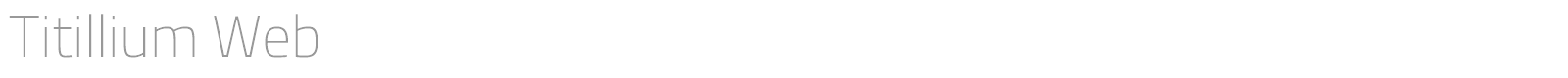 Titillium Web font preview