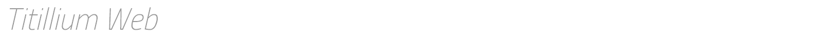 Titillium Web font preview