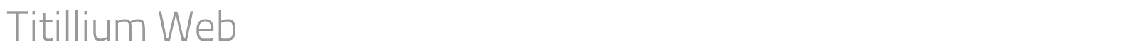 Titillium Web font preview