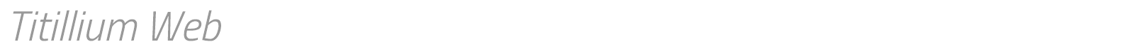 Titillium Web font preview