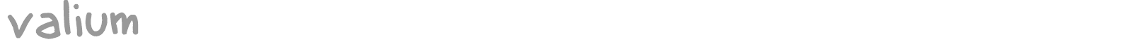 Valium font preview